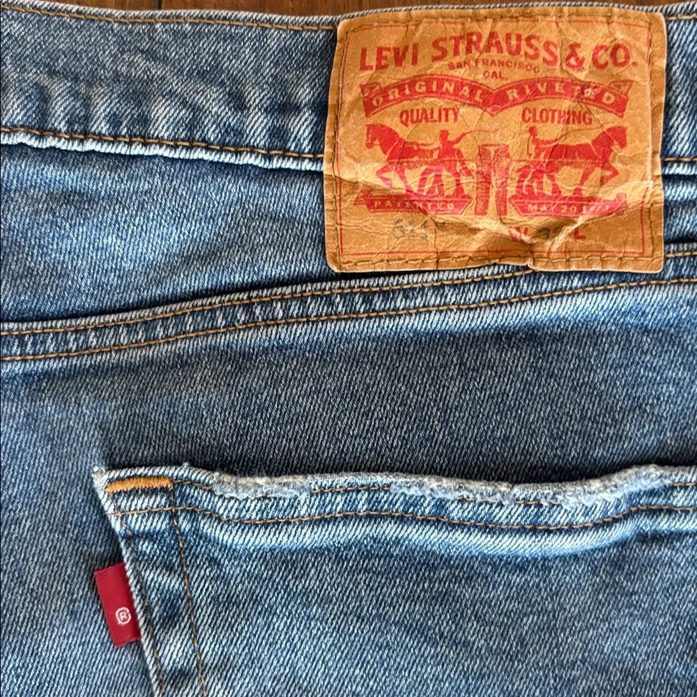 Levi's‎ 511 Bermuda Blue Cutoff Jean Shorts Size 32